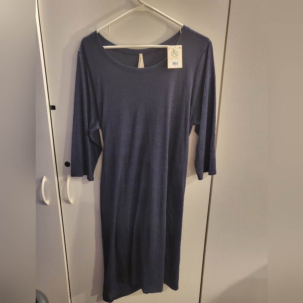 Roper Womans XL Blue Dress with Tie Back